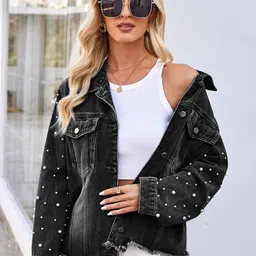 StyleCast Women Denim Jacket with Patchwork-picture-25