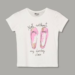 Fame Forever by Lifestyle Girls Graphic Printed Round Neck Pure Cotton T-shirt-picture-0