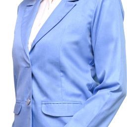 Women Solid Single Breasted Casual Blazer-image-2