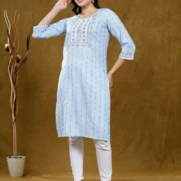 True Shape Women Ethnic Motifs Printed Maternity Kurta-image-85