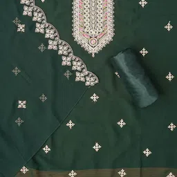 SHADOW & SAINING Floral Embroidered Sequinned Unstitched Dress Material-image-50
