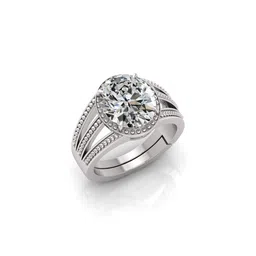 todani jems 13.25 Ratti Zircon Stone Certified Gemstone Silver Plated | Adjustable Ring With Lab Certificate-picture-19