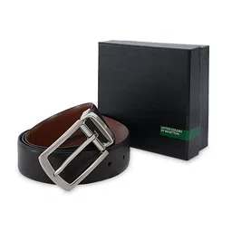 United Colors of Benetton Men Textured Leather Reversible Belt-picture-39
