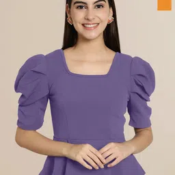 Tromko Puff Sleeve Top-image-71
