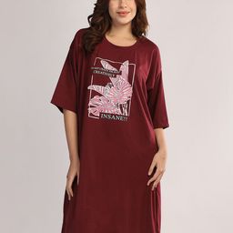 Duchess Women Printed Nightdress-image-60