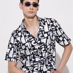SHOWOFF Men Abstract Print Regular Fit Casual Shirt-picture-48