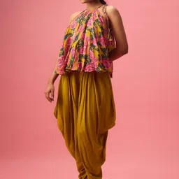 Nikasha Printed Halter Neck Top & Dhoti-picture-33