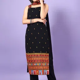 KALINI Women Floral Embroidered Regular Kurta with Trousers & With Dupatta-picture-53