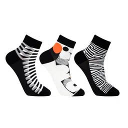 Bonjour Men Pack Of 3 Animal Print Ankle Length Socks-image-46