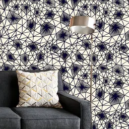 ArtzFolio Printed UV-Resistant Anti-Bacterial Hand Drawn Abstract Art Peel & Stick Wallpaper-image-4