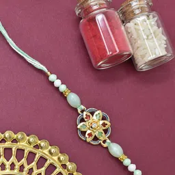 MEIRA JEWELLERY Set Of 2 Artificial Beaded Thread Rakhi-92