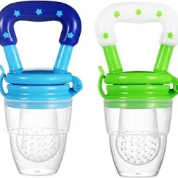 Food and Fruit Nibbler/Feeder with Extra Silicone Mesh. (Multicolour) Teether and Feeder-18
