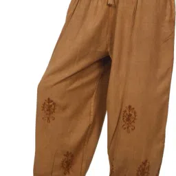 Embroidered Viscose Women Harem Pants-image-33