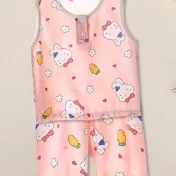 FOREVER FRIDAY Girls Animal Graphic Printed Round Neck T-shirt with Shorts-image-84