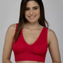 PRIZO Women Full Coverage Lightly Padded Non-Wired Bralette Bra-image-25
