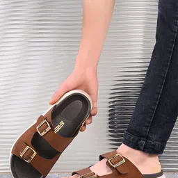 AfroJack Men Open Toe Flats-picture-12