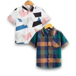LUVITUS Boys Printed Cutaway Collar Casual Shirt-picture-41