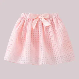Mark & Mia Girls Checked Flared Knee Length Skirt-image-55