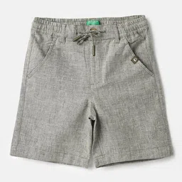United Colors of Benetton Boys Textured Regular Fit Shorts-image-73
