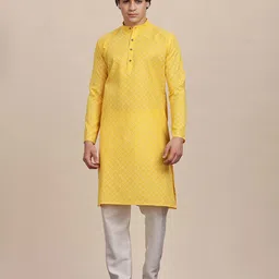 Anouk Men Geometric Kurta-image-82