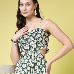BEING NAUGHTY Floral Print Fit & Flare Maxi Dress-picture-42