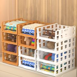 Aura White Set of 6 Reusable Drawer Organiser Organisers-3