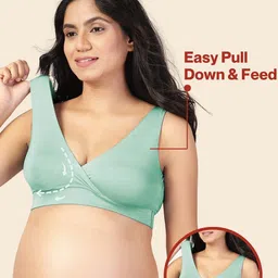 House Of Zelena Removable Padding Non-Wired Medium Coverage Maternity Bra image 5
