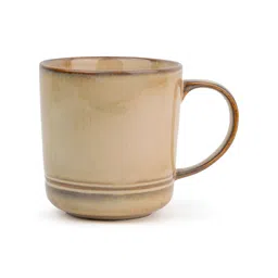 SHAY Beige Solid Ceramic Glossy Mugs Set of Cups and Mugs-48