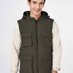Urban Ranger by pantaloons Men Longline Tailored Jacket-image-96