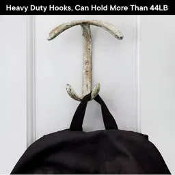 IndianShelf Bronze Toned 2 Pieces Iron Double Loop Key Hooks Key Holders image 4