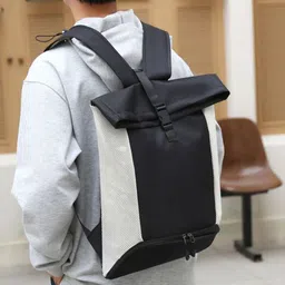 StyleCast x Revolte Unisex Colourblocked Backpack-picture-23