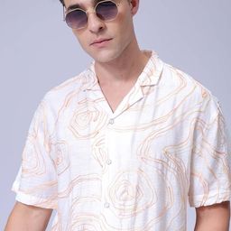 The Indian Garage Co Men Relaxed Fit Embroidery Resortwear Shirt-image-59