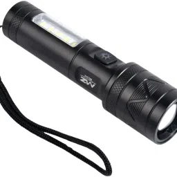 M034(ZOOMABLE METAL LED TORCH) 3 Modes Flashlight, Super Bright 80W LED Light Torch-13