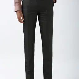 Peter England Men Printed Slim Fit Trousers-picture-33