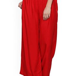 SRISARAS Women Flared Cotton Palazzos-image-112