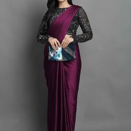 DIVASTRI Satin Saree-image-58