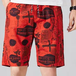 StyleCast x Revolte Men Regular Fit Mid-Rise Printed Regular Shorts-image-85