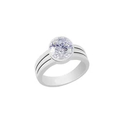 GenZcomplex Silver-Plated Brass Zircon Finger Ring-image-81