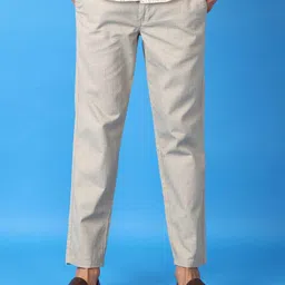 V-Mart Men Solid Cotton Self Design Checked Trousers-picture-19