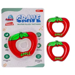 Adore Kids 2Pc Red & Green Apple Design Crave Water Filled Teethers-27