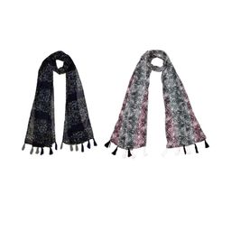 StoleVilla Multicoloured Floral Chiffon Stoles-image-62