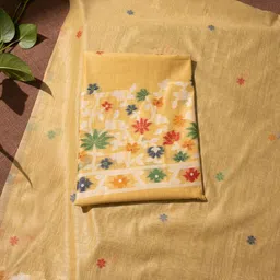 GAJARAI Floral Woven Design Unstitched Dress Material-picture-34