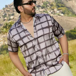 Instafab Plus Men Comfort Opaque Printed Casual Shirt-image-86
