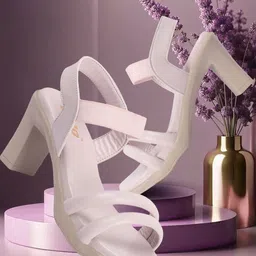 Colo Synthetic Leather Open Toe Block Heel Sandals-13