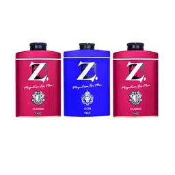 Z-MAGNETISM FOR MEN Set Of 3-Pcs Classic & Icon Talc- 100g Each image 1