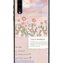 QRIOH Floral Printed Samsung Galaxy A70 Back Case Mobile Accessories-picture-10