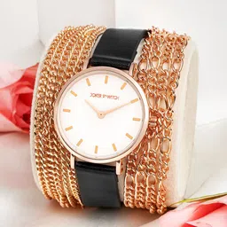 JOKER & WITCH Women Dial & Leather Bracelet Style Straps Analogue Watch AMWW1067-image-40