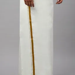 Ramraj Men Solid Adjustable Dhoti image 1
