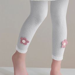 SYGA Girls Flower Design Cotton Ankle-Length Leggings-image-54