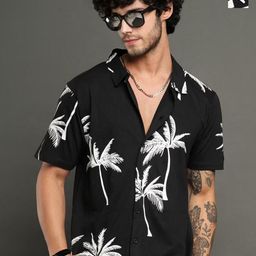 TIGER SNAKE Pack Of 2 Tropical Printed Comfort Fit Casual Shirts-image-99